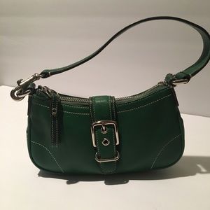 Vintage Coach Green F040-7542 Mini Handbag
